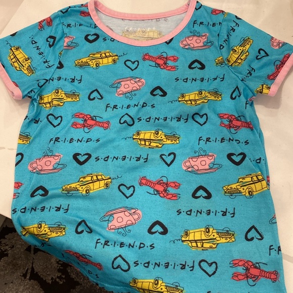 Friends PJs - short sleeve and shorts - size 10 - Picture 3 of 5